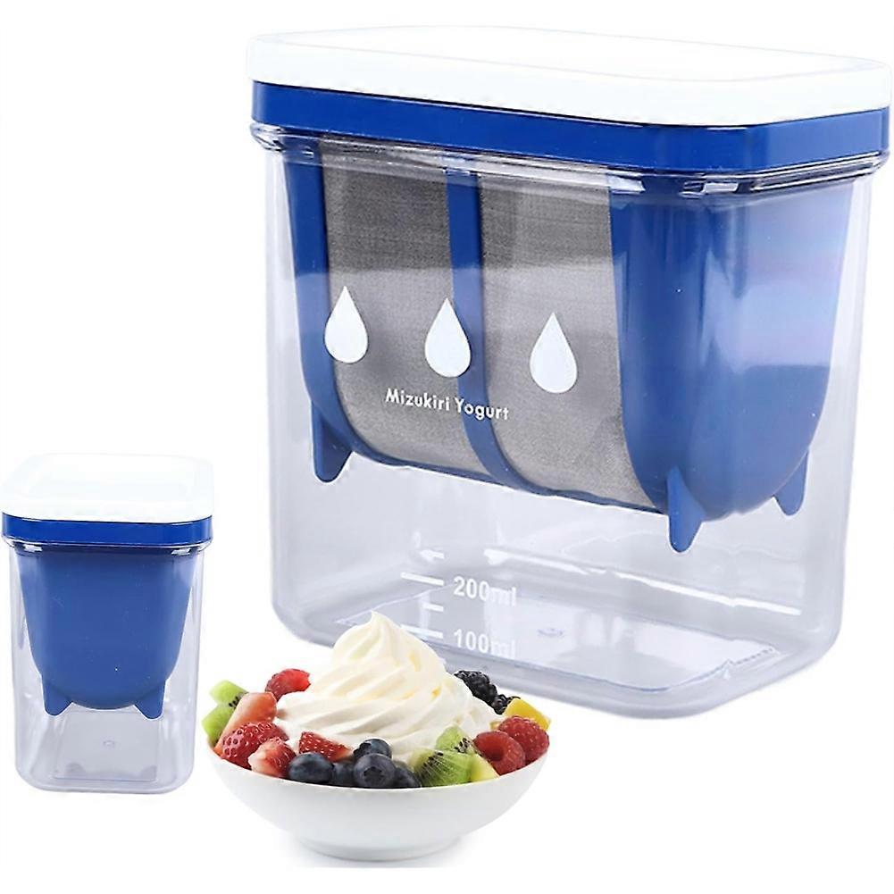 Greek Yogurt Strainer, 6.7oz / 200ml Large Capacity Homemade Yogurt Maker with Fine Mesh Bag for Soup, Fruit Juice