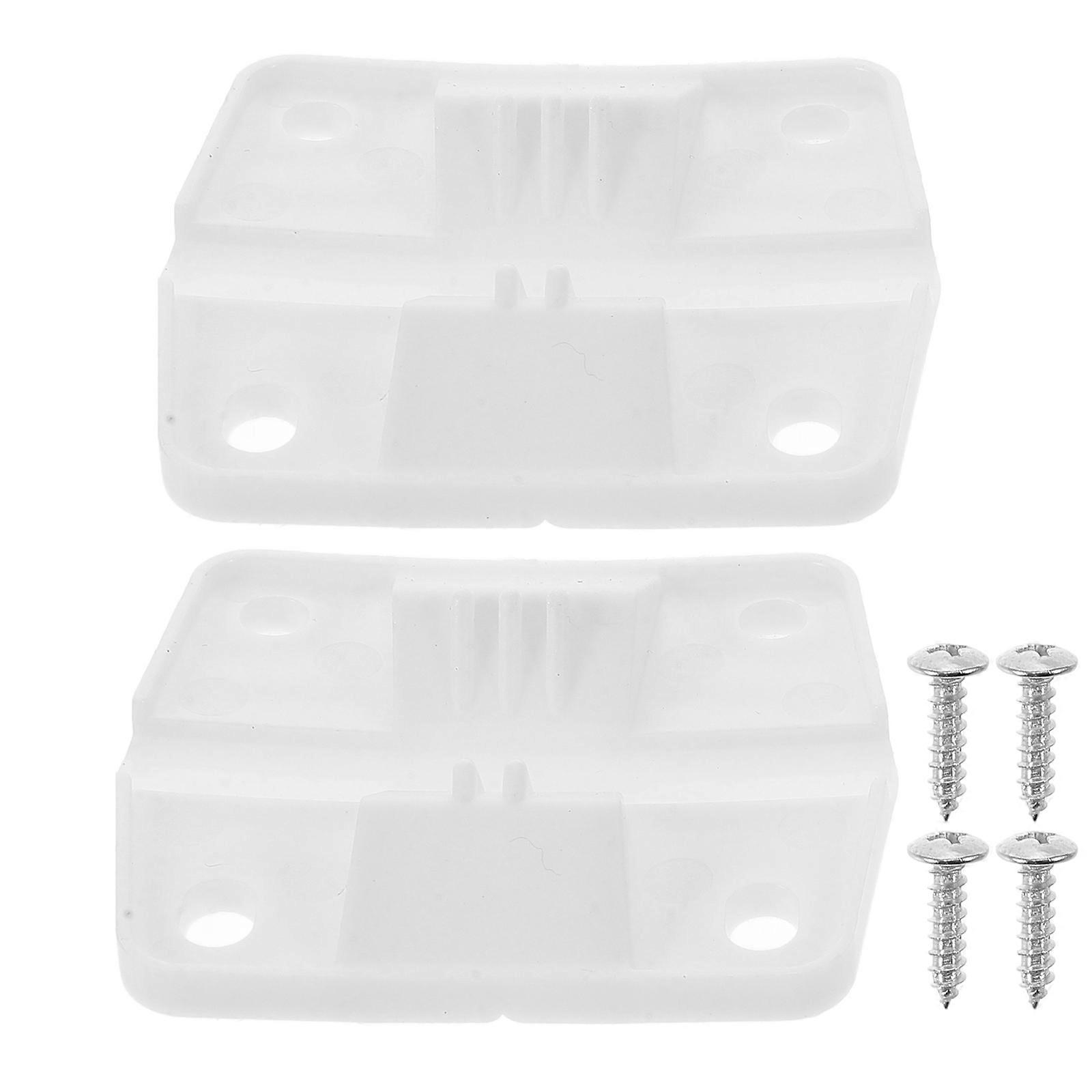 Plastic Cooler Hinge Replacement for Camping Coolers 2Pcs White Set