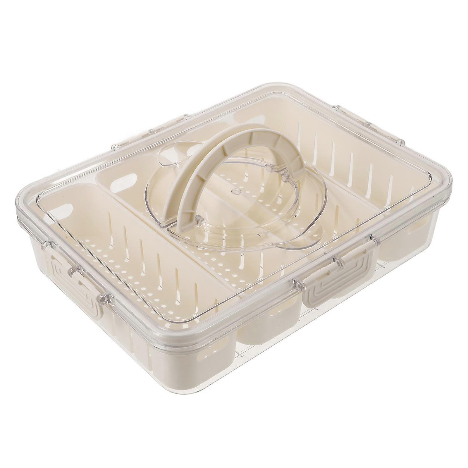 Fridge Organizer Storage Box with Handle for Fruit and Vegetable Use