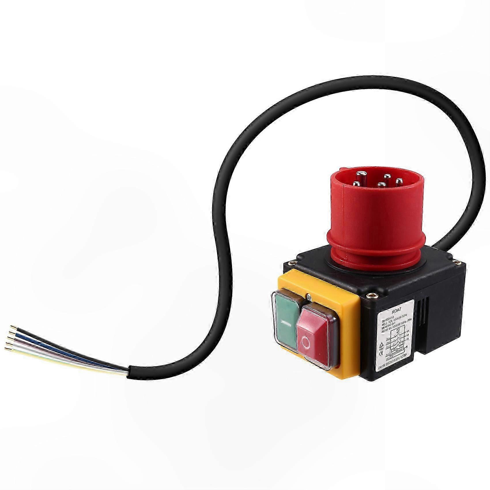 5P Electromagnetic Switch 400V 8A 3-Phase Waterproof Machine Device Switch