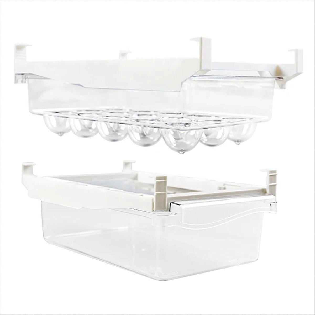 Fridge Organizer Set, Under-Shelf Drawer for Fruit