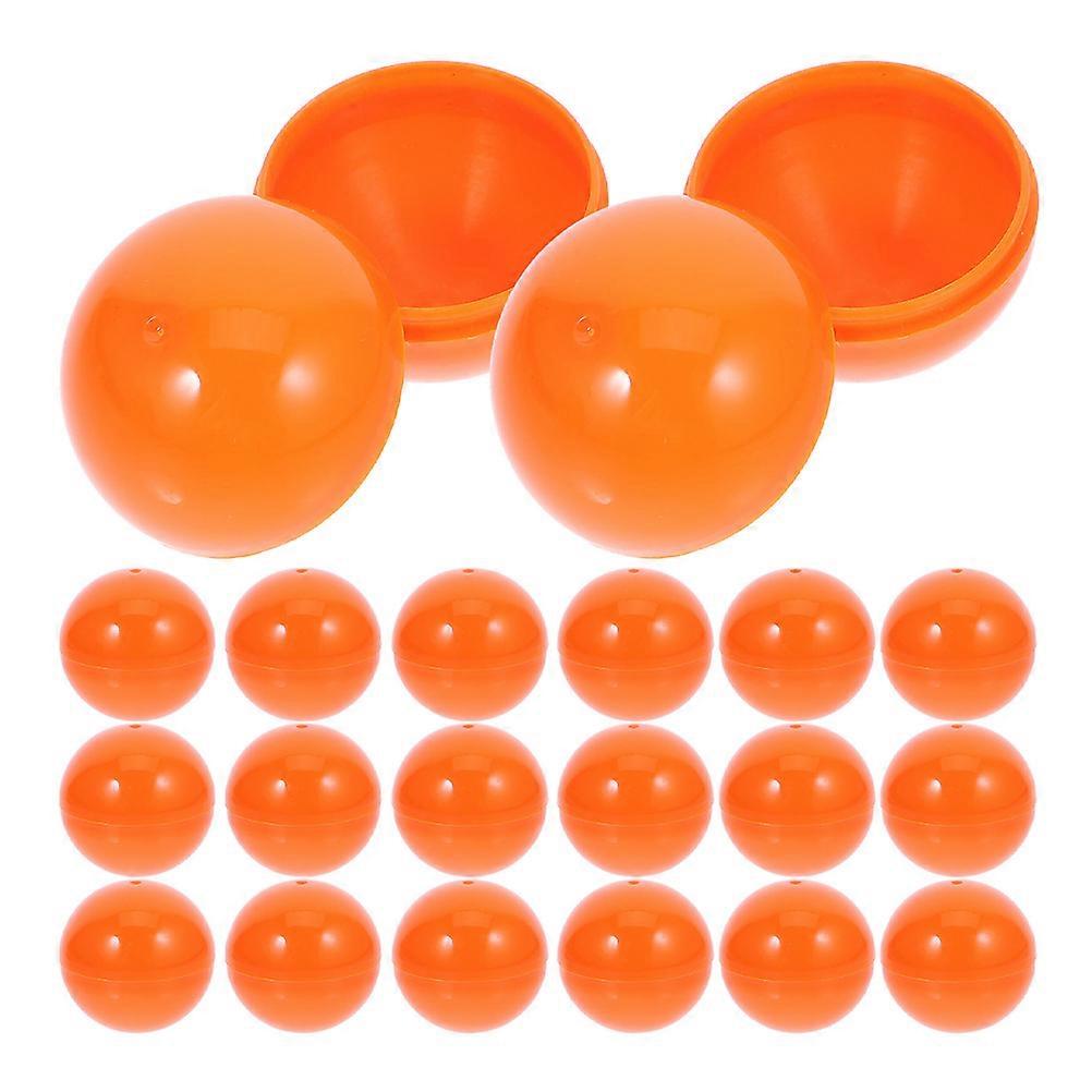 Orange Openable Balls for Decor with Compact Size 30pcs Plastic PVC Game Props