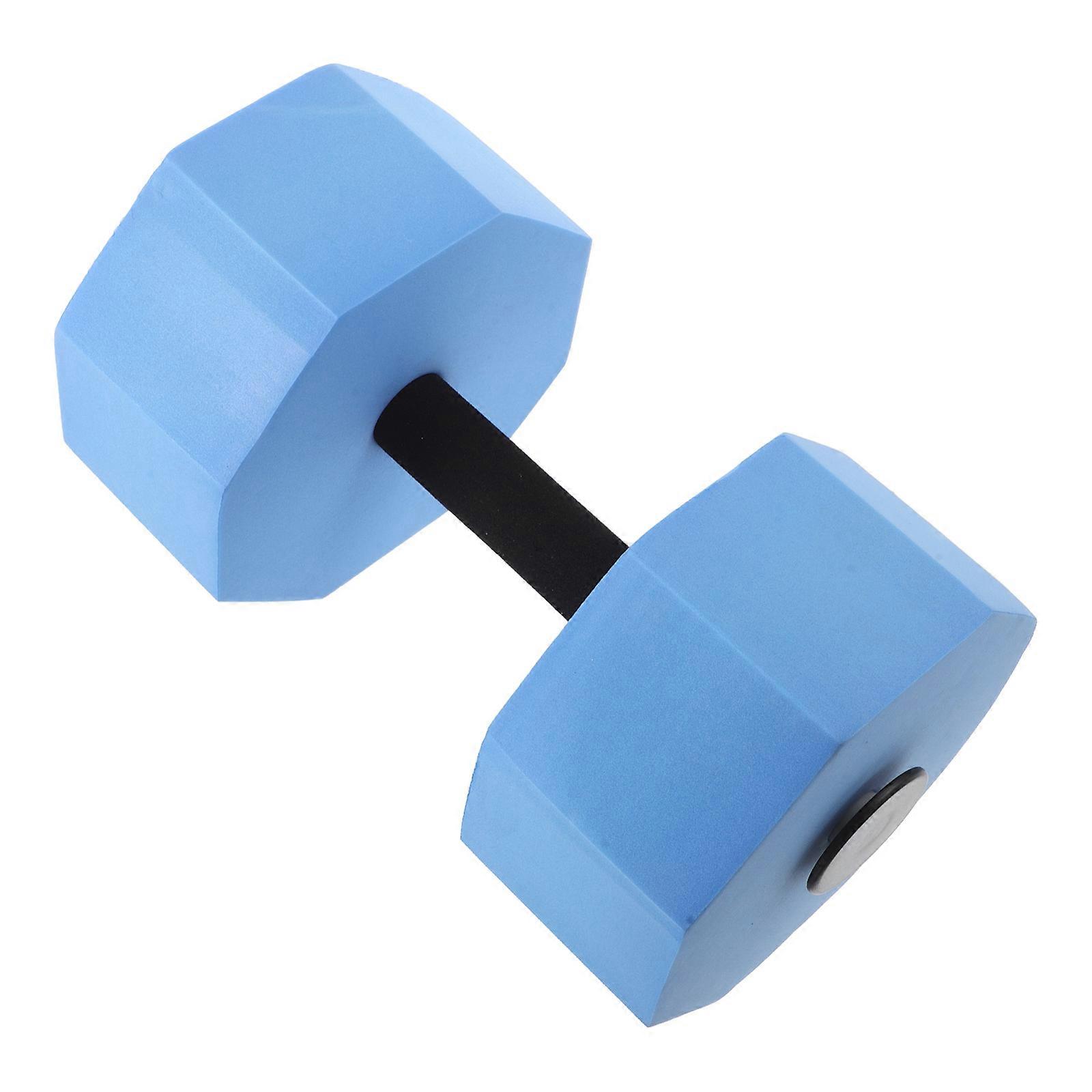 Eva Water Dumbbell for Exercising Blue Octagonal Design Pool Equipment