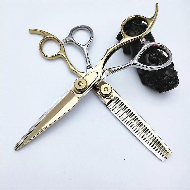 6 Inch Professional Hair Cutting Scissors Set with Precision Sharp Blades and Ergonomic Comfort Grip