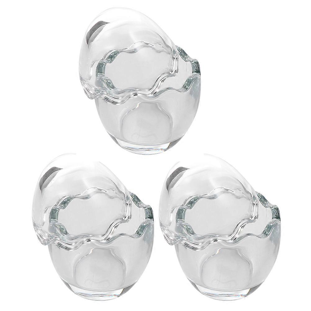 Dessert Pudding Containers Eggshell Design For Baking And Cooking 100ml Condiment Holding 3Set