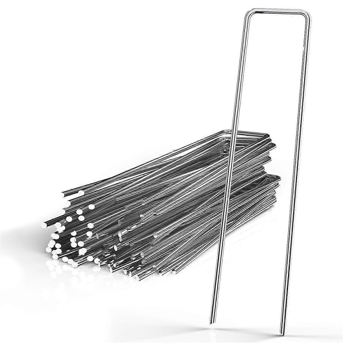 Zemní kotva 150 x 25 x 2,7 mm z pozinkované oceli Nerezová ocel - zapínání na fleecové upevňovací prvky plevelů