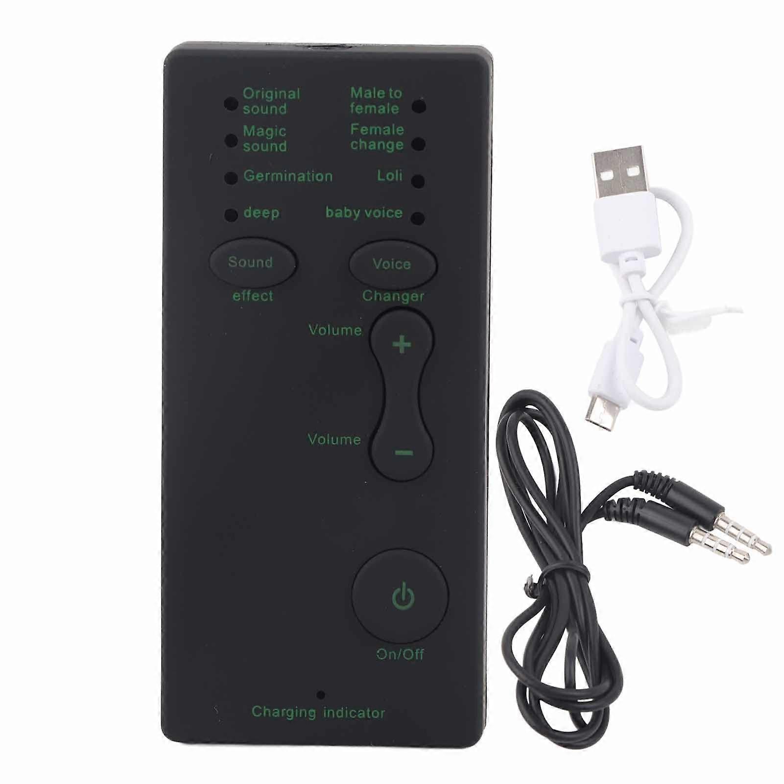 Mini Voice Changer Device, Handheld Disguiser, 7 Voice Changes, Live Broadcast Effects, Mobile Phones, PCs
