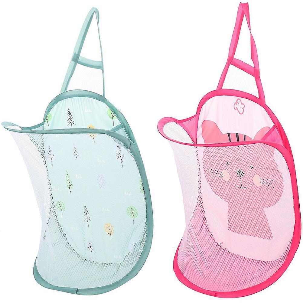 Dirty Clothes Basket Foldable Hanging Laundry Hamper for Storage 6Pcs