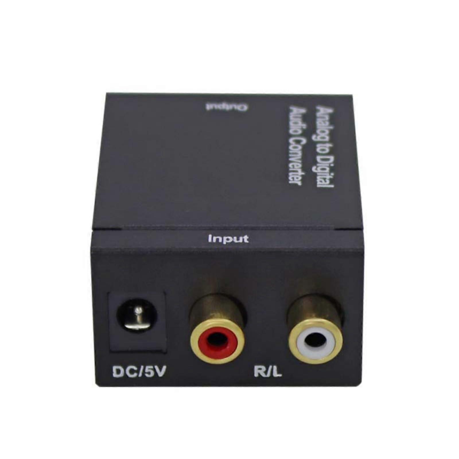 Analog to Digital Audio Converter RCA To Toslink And Coaxial Outputs For HD DVD