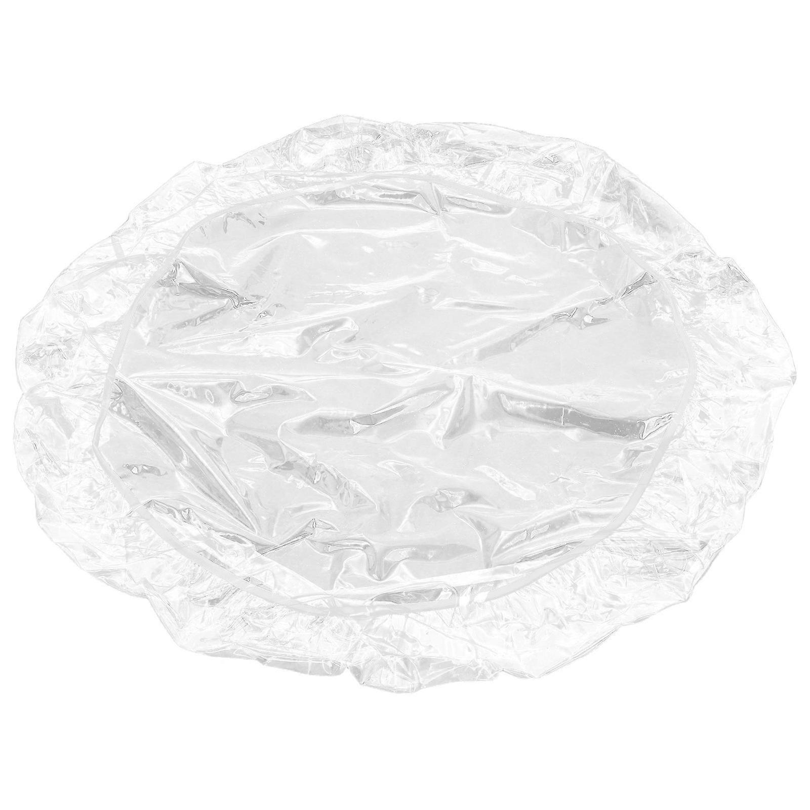 Clear PVC Round Tablecloth for Waterproof Function 2Pcs Elastic Edge Table Cover