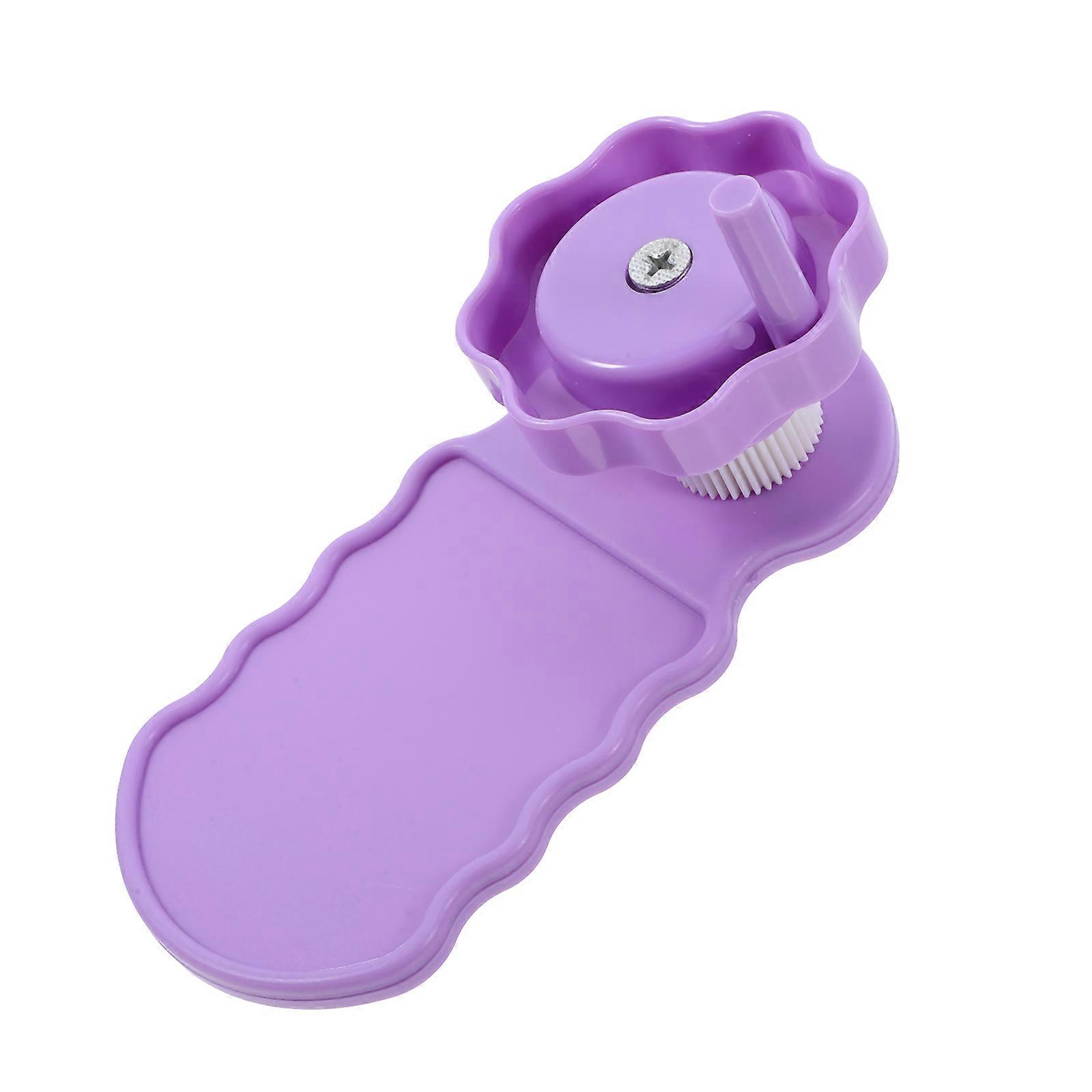 Portable 3Pcs Plastic Paper Crimping Tool For Quilling Enthusiasts In Violet Ideal For Craft Art Projects