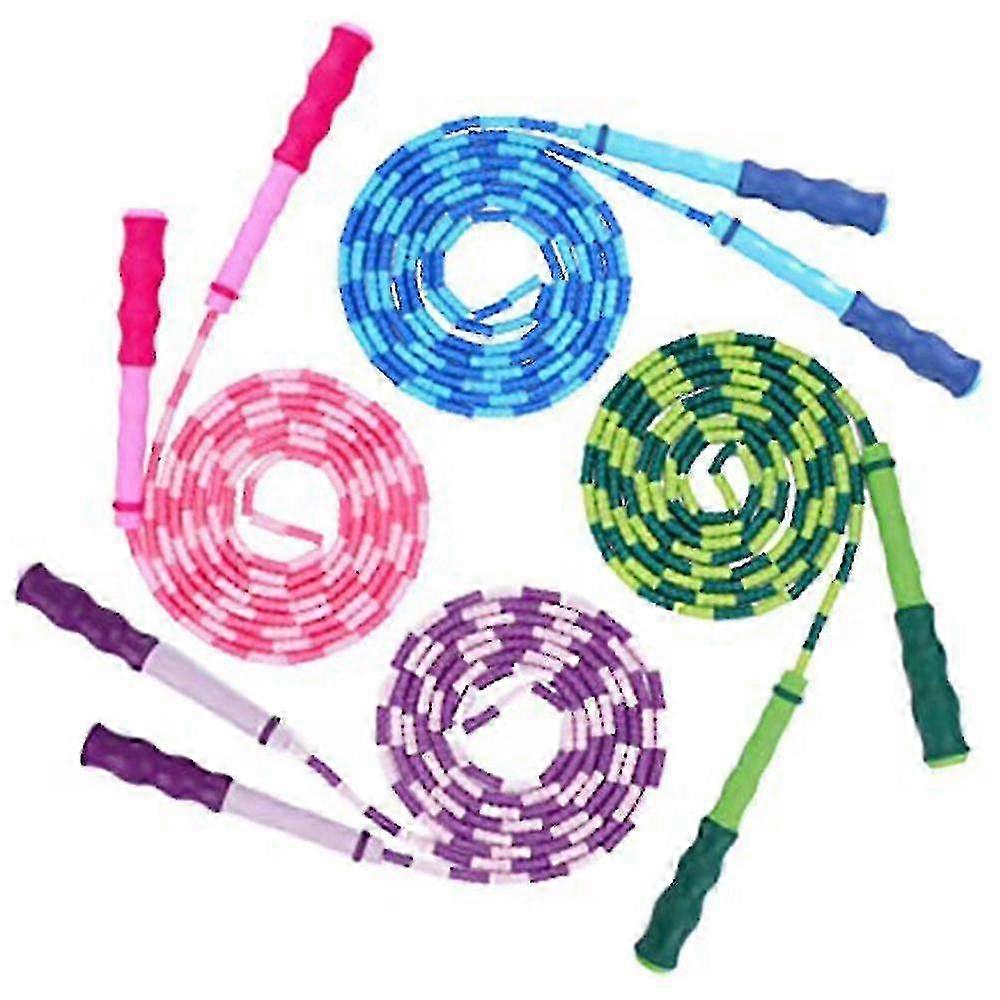 Kidsoft Jump Rope Beaded Jump Rope With Adjustable Handle Fit