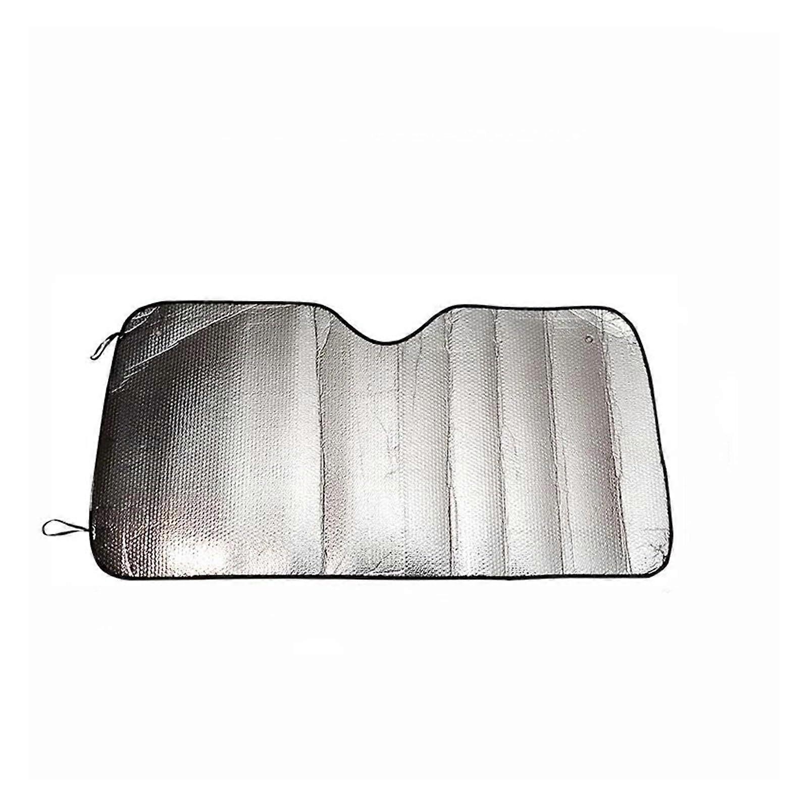 Car Windshield Sunshade UV Protection Heat Reflection Retractable Front Window Shade 140x70cm