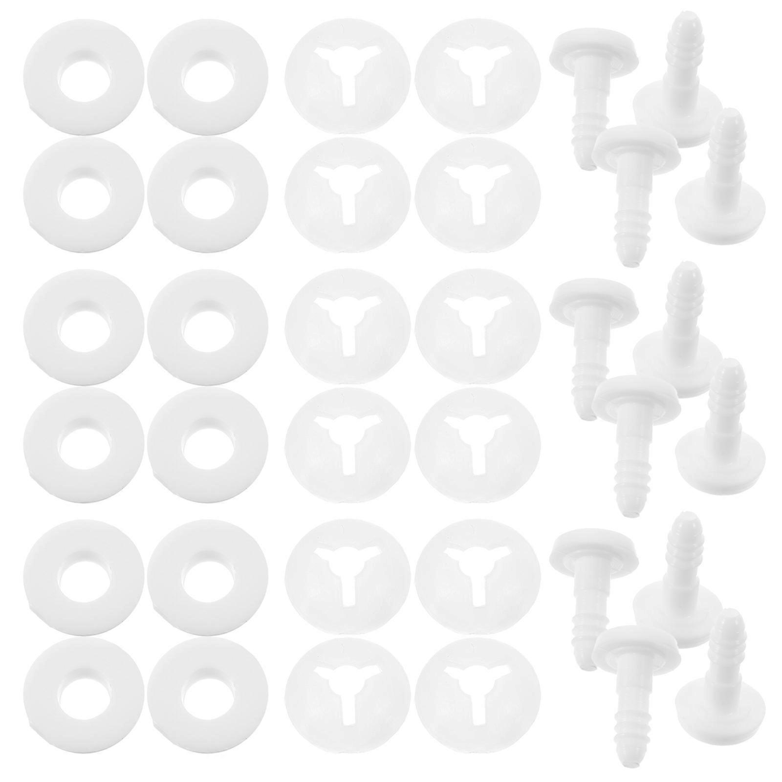 White Plastic Doll Joints for DIY Doll Making Supplies 50Sets