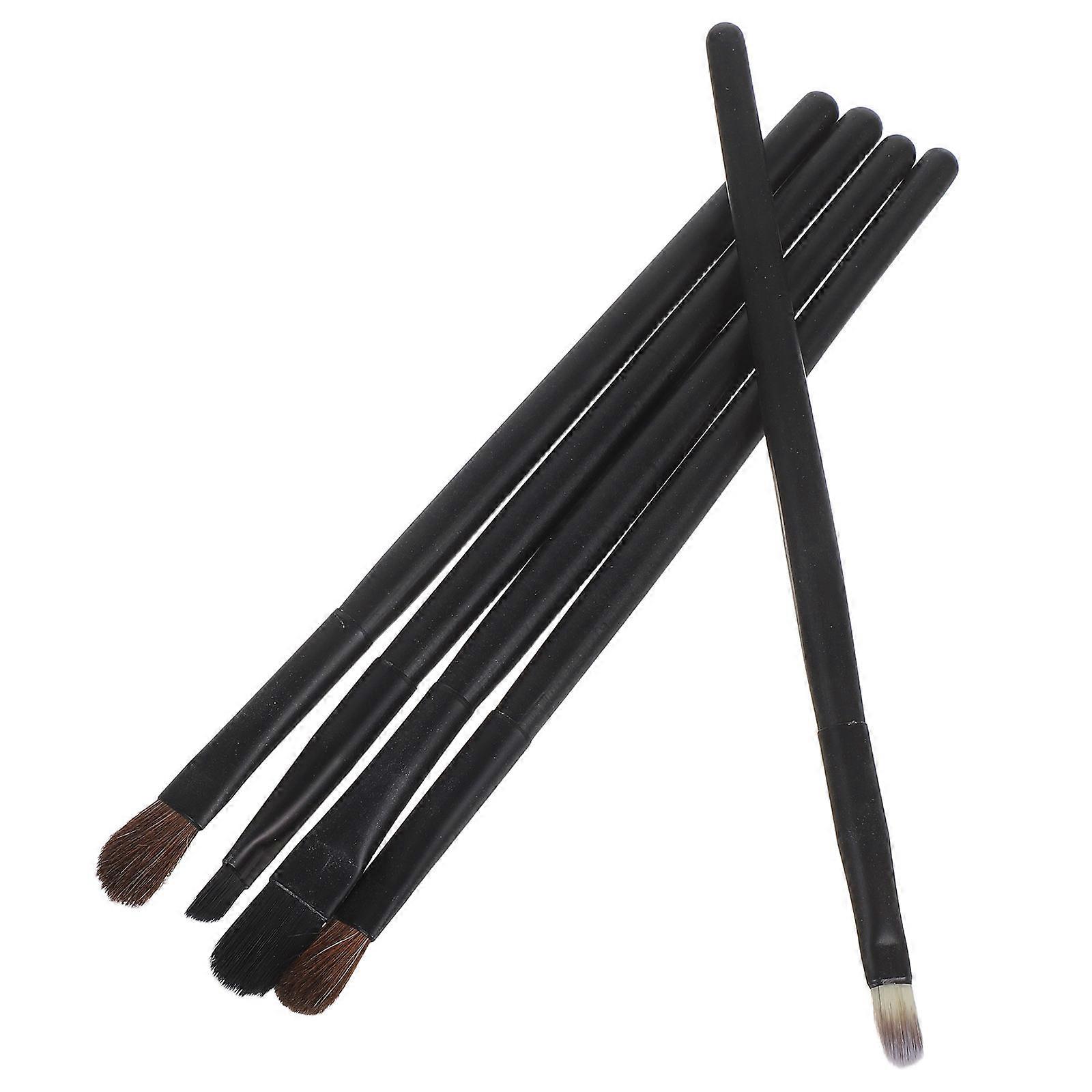 Eye Makeup Brush Set with Case for 5Pcs Portable Eyeshadow Brushes