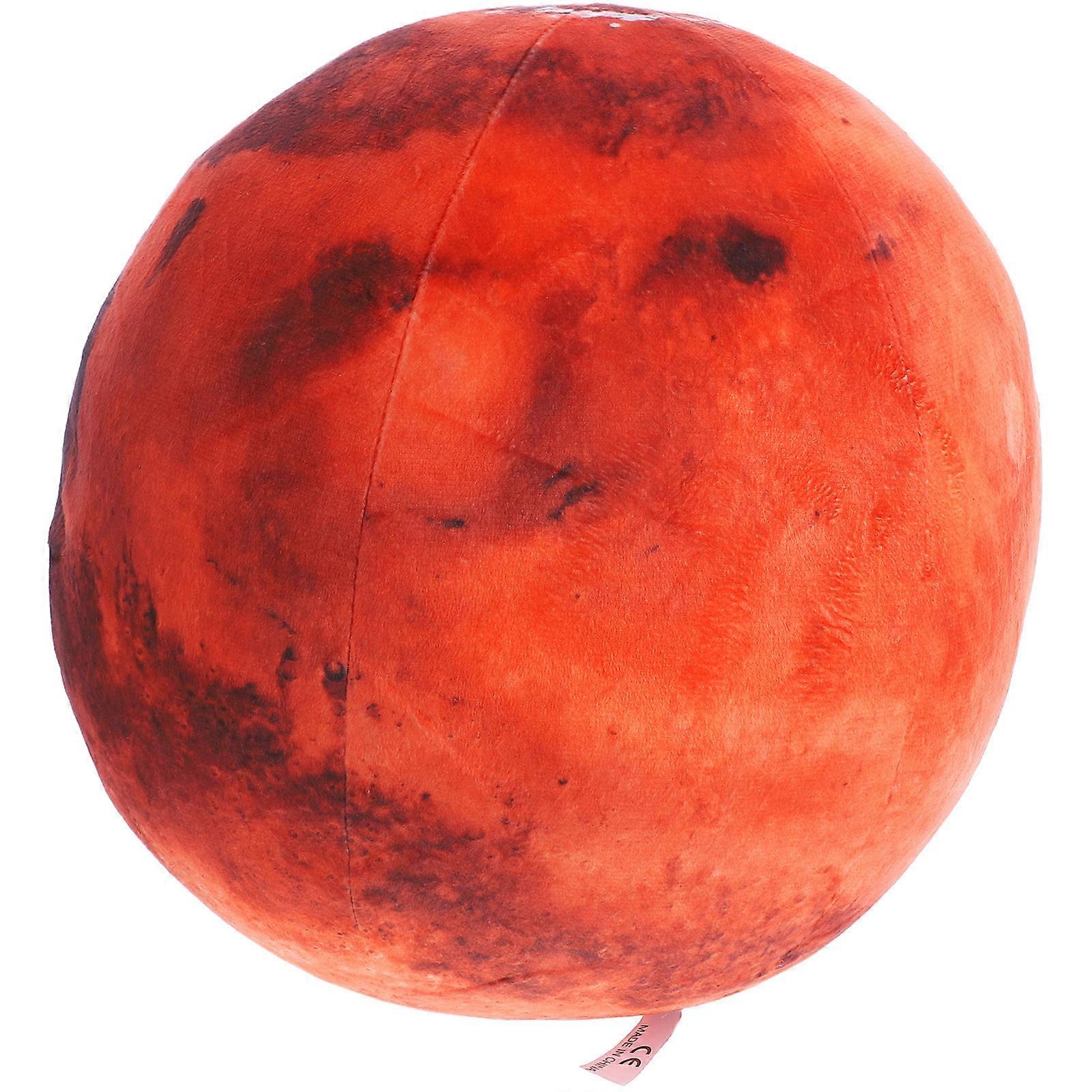 Soft Plush Mars Ball Pillow for Playing Simulation Planet Shape Cushion