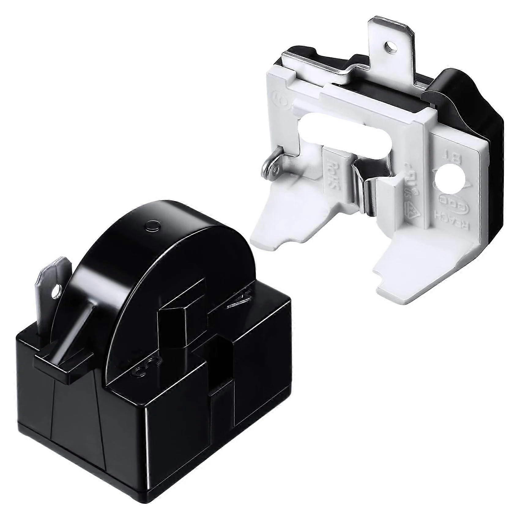 QP24.7 PTC Starter Relay 1 Pin and 6750C0005P Refrigerator Overload Protector Set