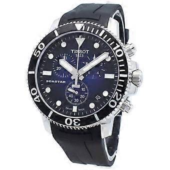 Orologio da uomo Tissot Seastar 1000 T120.417.17.041.00 T1204171704100 Cronografo al quarzo a 4 rubini, impermeabile fino a 300 metri.