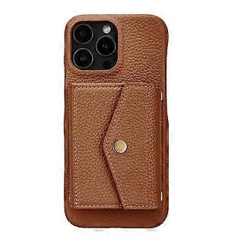 Case For Iphone 13 Pro Brown Without Lanyard Crossbody Wallet Card Holder Multifunctional Leather No11638