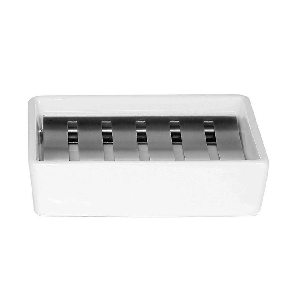Double Layer Soap Rack for Holding Soap with Creative White Holder