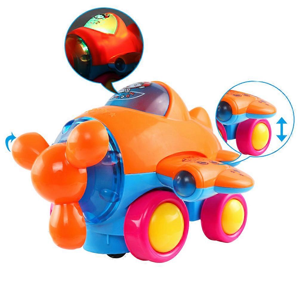 Aviões elétricos de brinquedo para brincar, com roda universal.