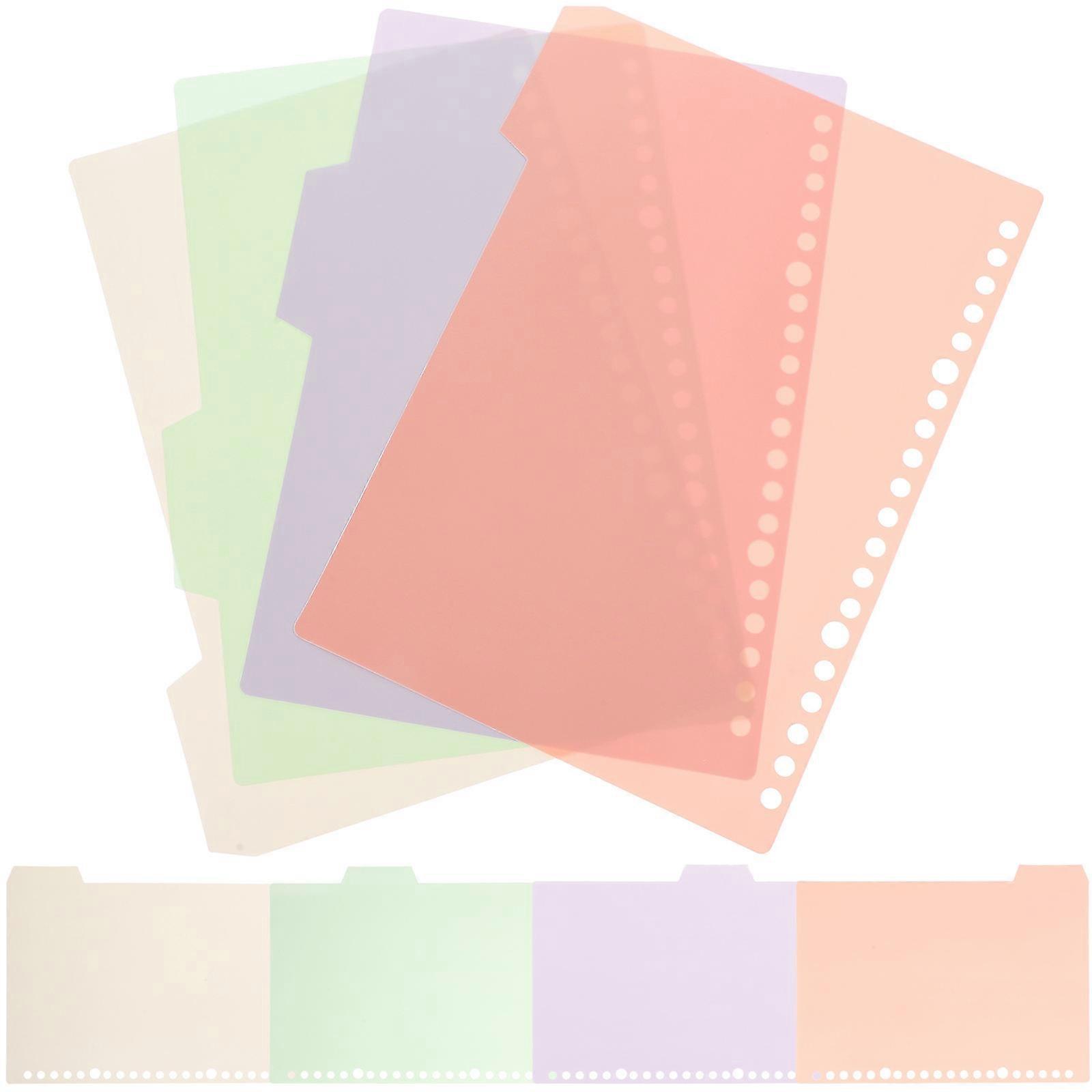 Assorted Color Paper Dividers for Binder with 8Pcs for Notebook Use