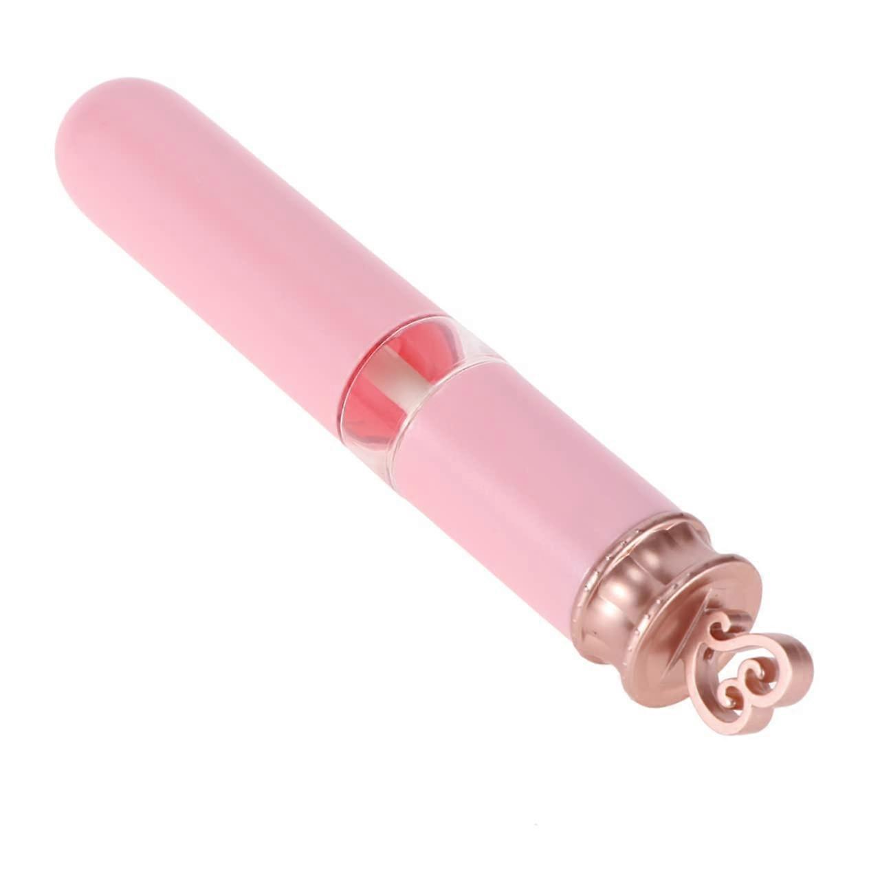 Empty Lip Gloss Tubes 5pcs Refillable Containers with Heart Wand Applicator for DIY Cosmetics