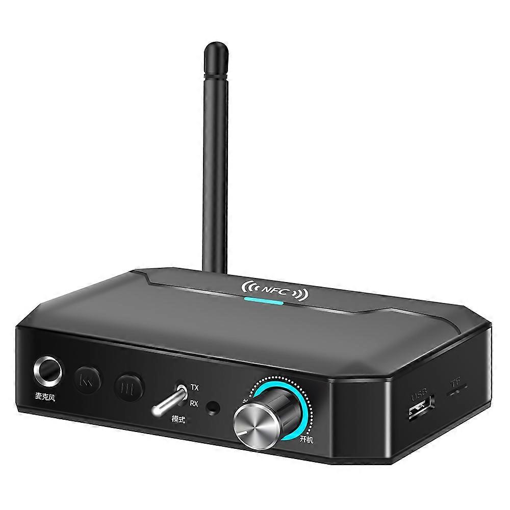 T300 2-in-1 Audio Adapter Bluetooth-compatible 5.3 NFC Receiver Transmitter with Remote Control