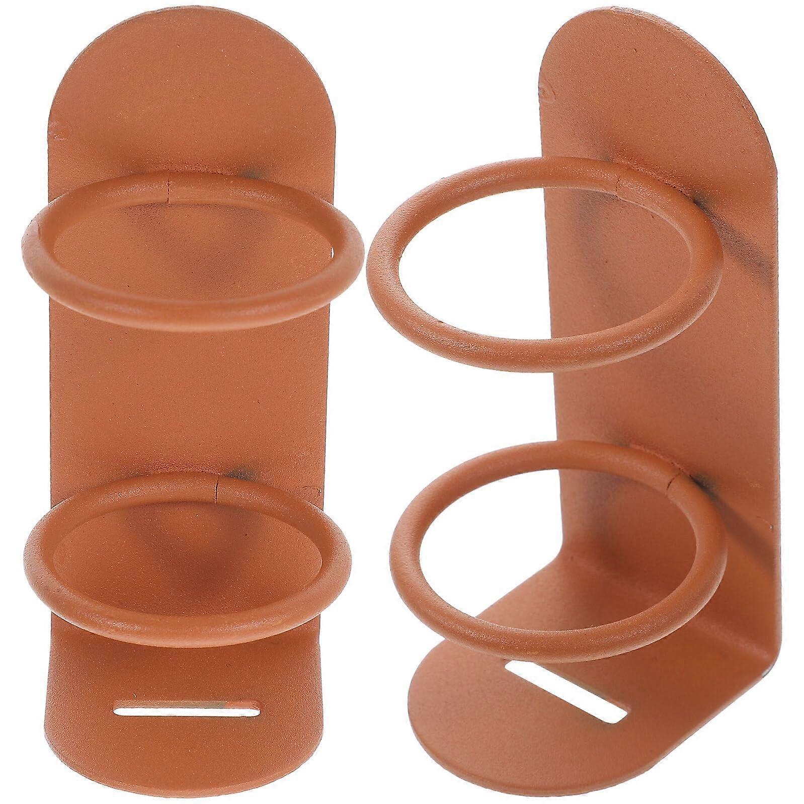 2pcs Wall Mounted Electric Toothbrush Holders with Quick Dry Drain Hole for Bathroom Storage