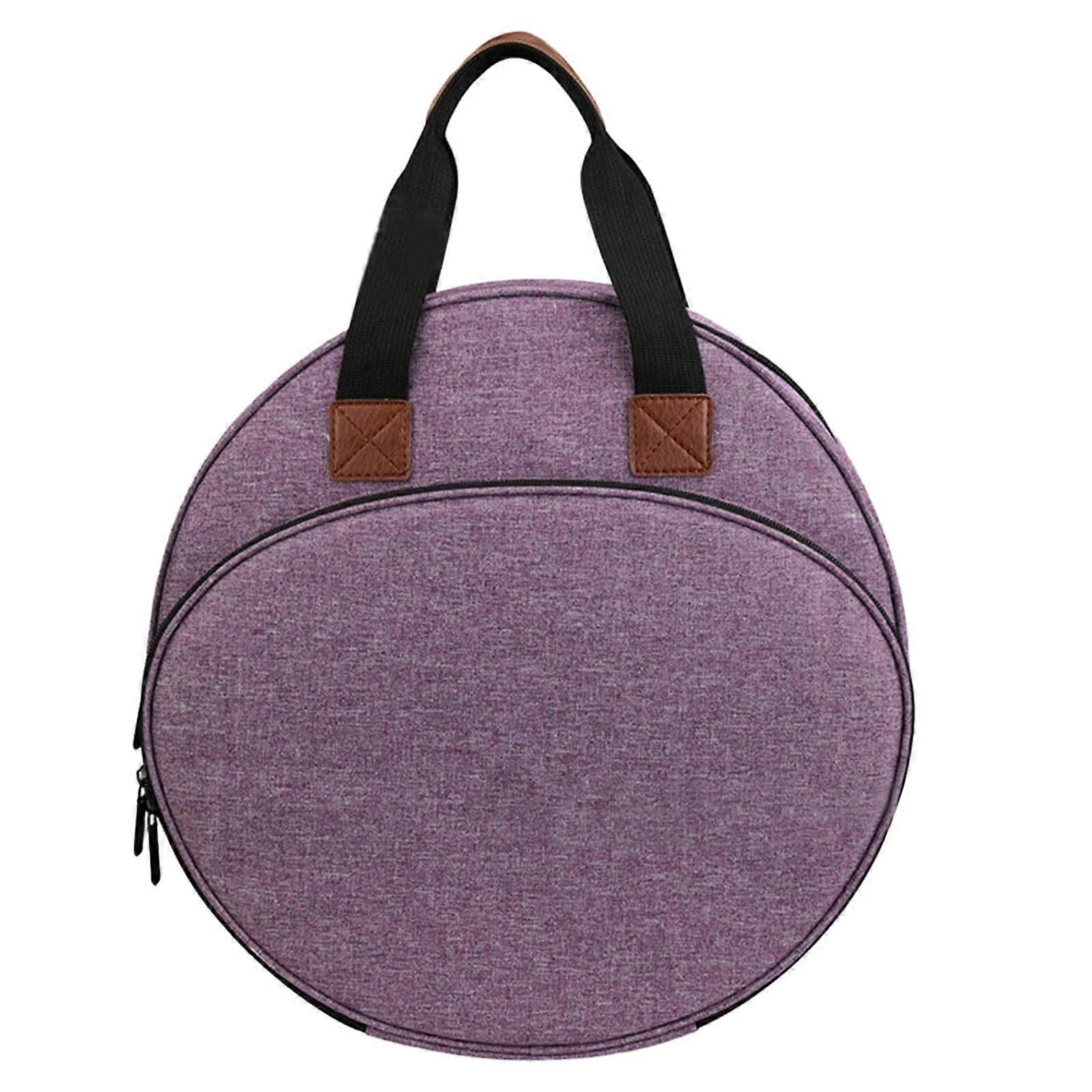 Embroidery Storage Bag with Handle and Multiple Pockets for Hoops Threads Tools Purple One Size