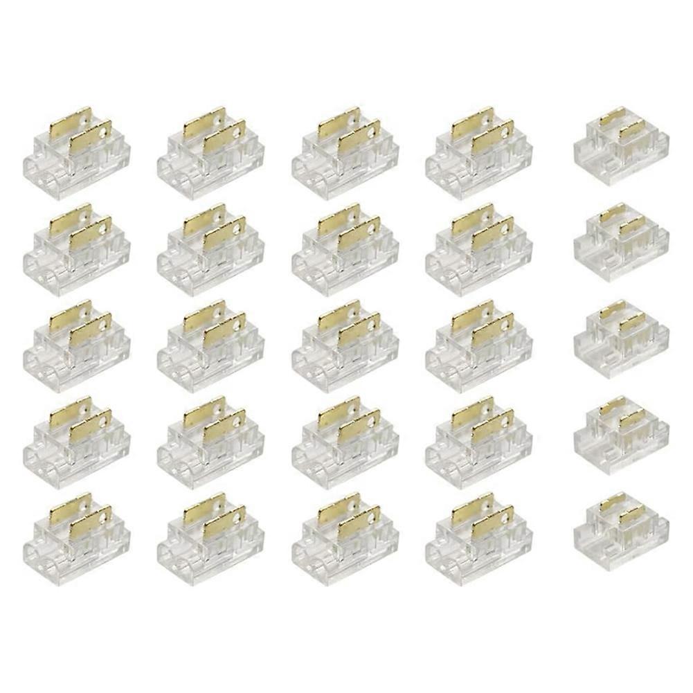25PCS 2-Pin 5mm COB LED Strip Connector Kit