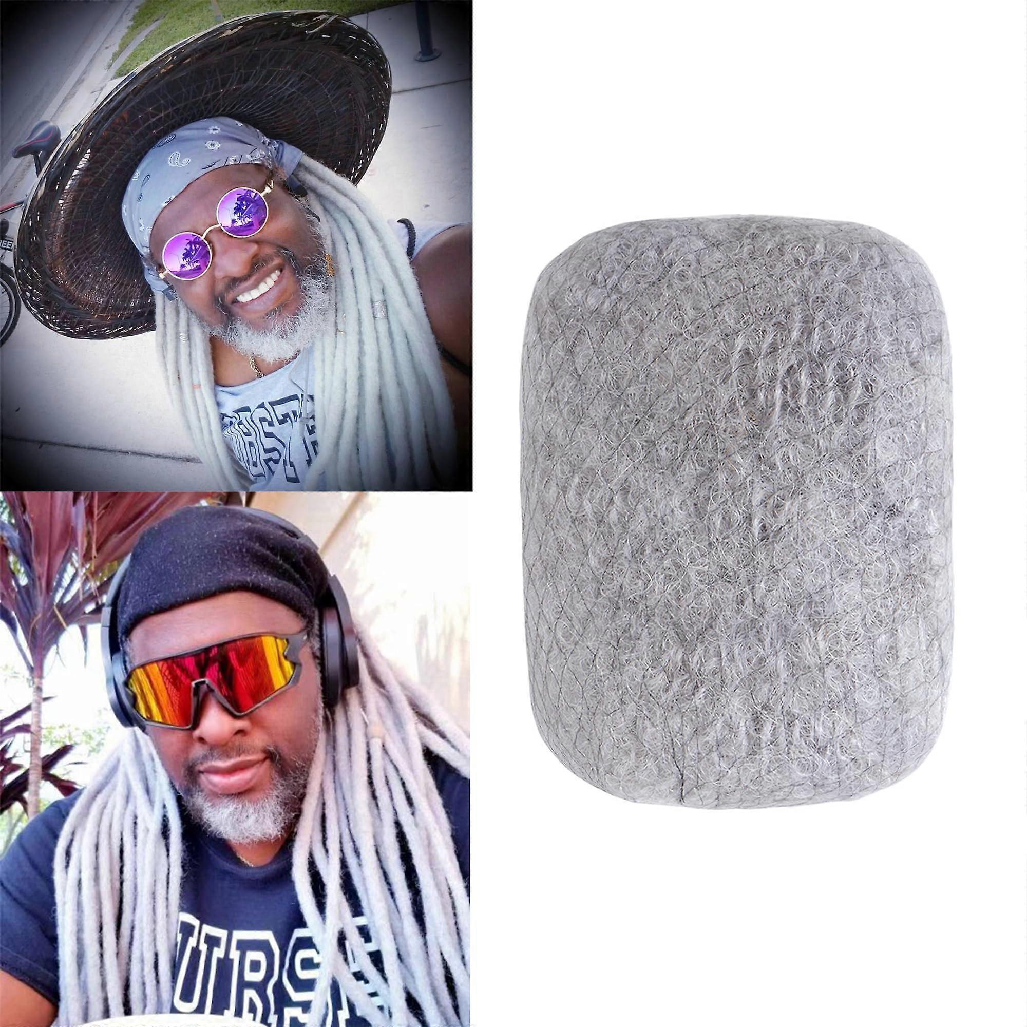 Afro Kinky Human Hair Dreadlock Extensions 10 Inch Grey Bundle for Loc  30g Pack