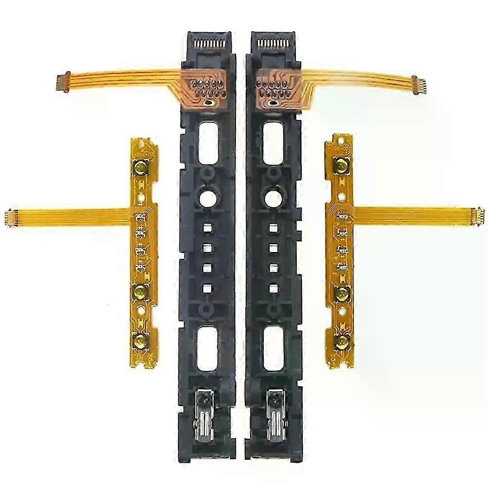 Replacement left/right LR slider controllers for Nintendo Switch NS Joy-Con controllers with SL SR flexible cable.
