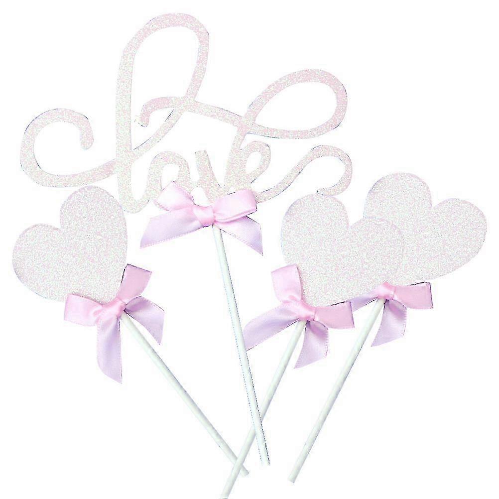 Pink Topper 4Pcs Set for Wedding Decoration