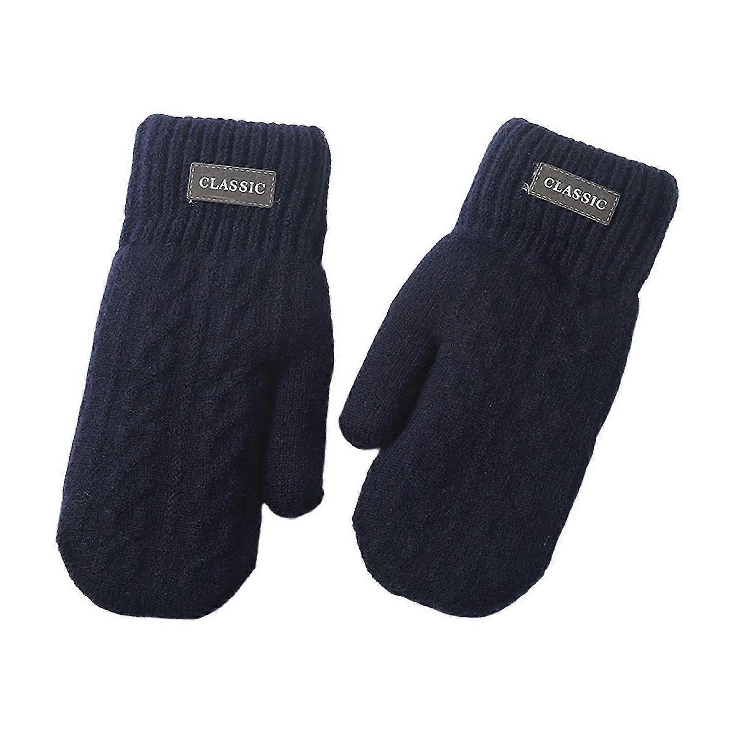 Men Multifunction Winter Gloves Double Layers Acrylic Fleeces Insulation Durability For Outdoor Work Cycling Skiing