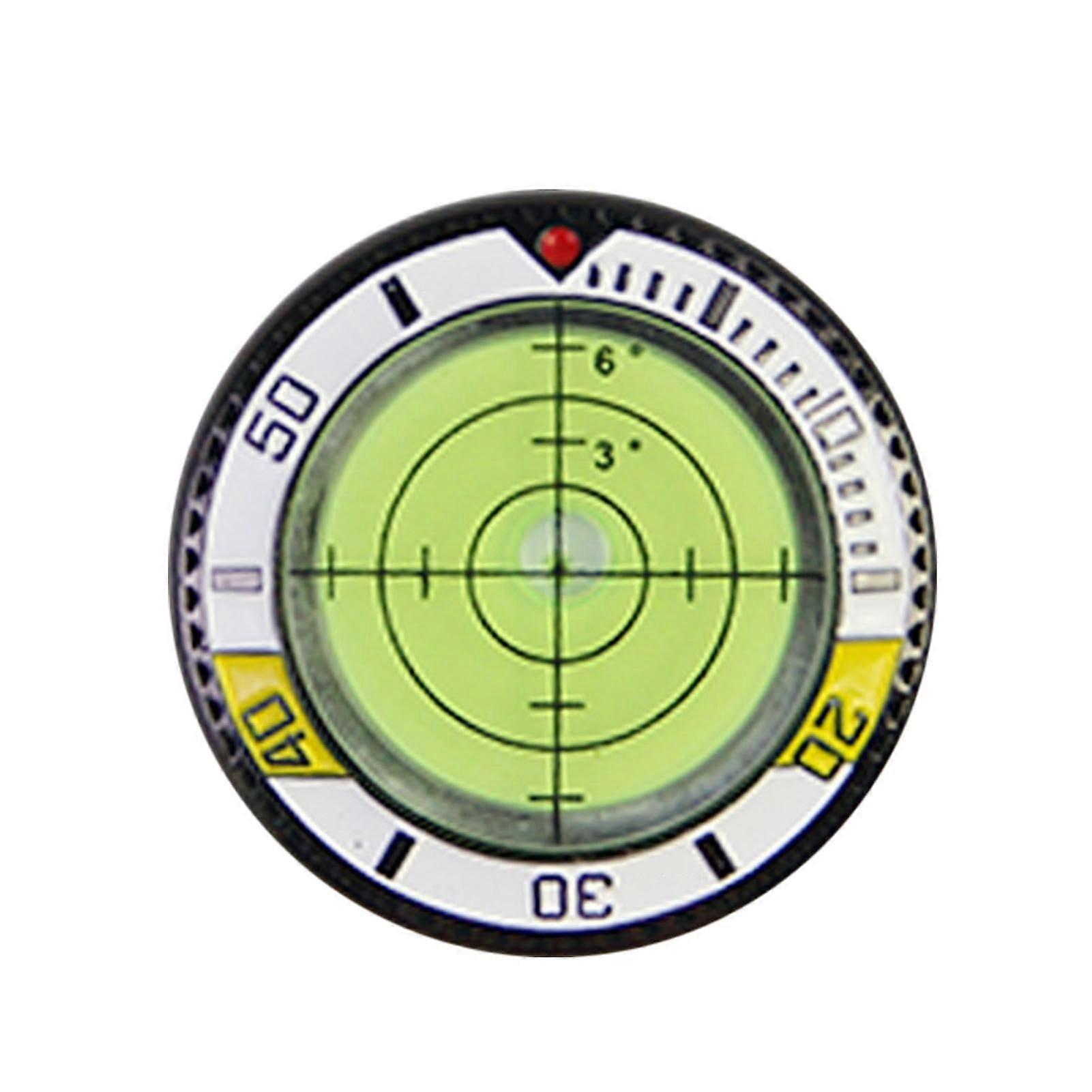 Golf Ball Marker with Slope Indicator  Precision Putting Green Reader Tool Green/White