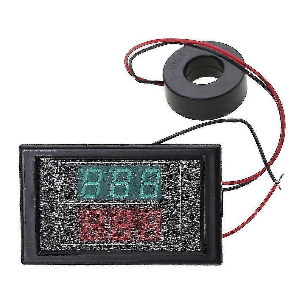 Digital Voltmeter Ammeter Dual-Display Voltage Detectors Current Meter Panel