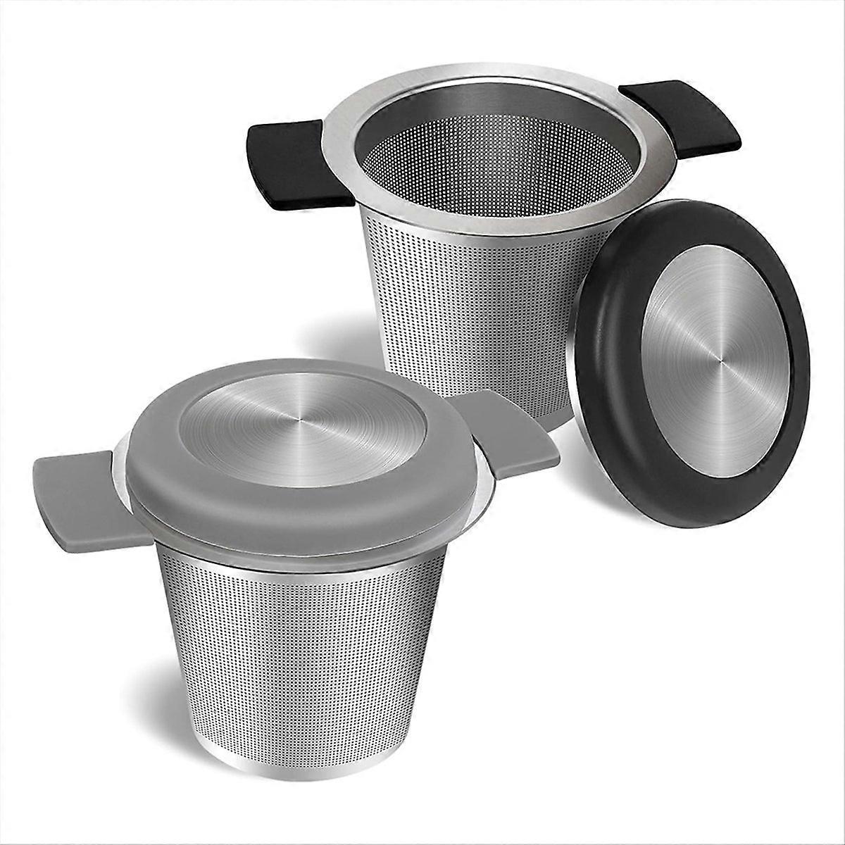 Fine Mesh Tea Infusers, 2PCS Large Tea Strainers for Tea with Handles