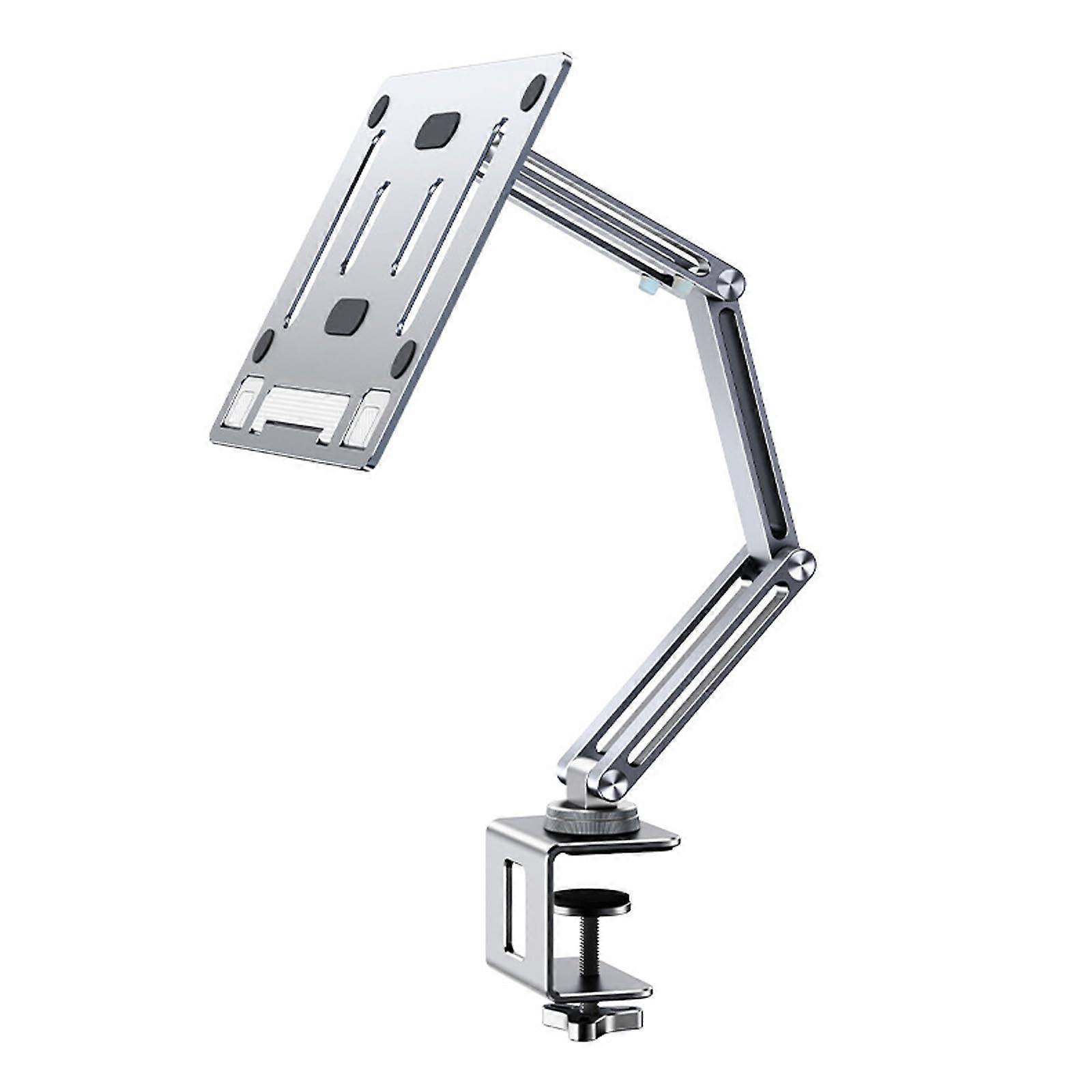 Adjustable Book Stand for Desk with 360° Rotation, Height Adjustment and Foldable SpaceSaving Clamp