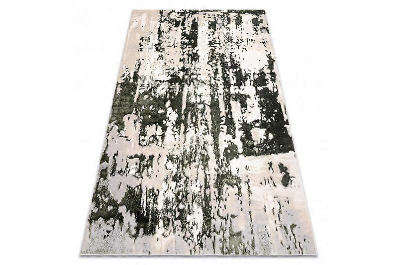 Carpet ALLURE 9428 Abstraction - Structural, stylish, glamour green / beige