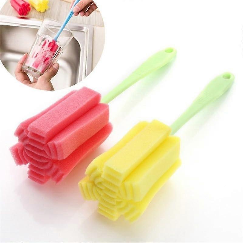 Bottle Cleaning Brush with Sponge for Deep Interior Cleaning and Narrow Bottles