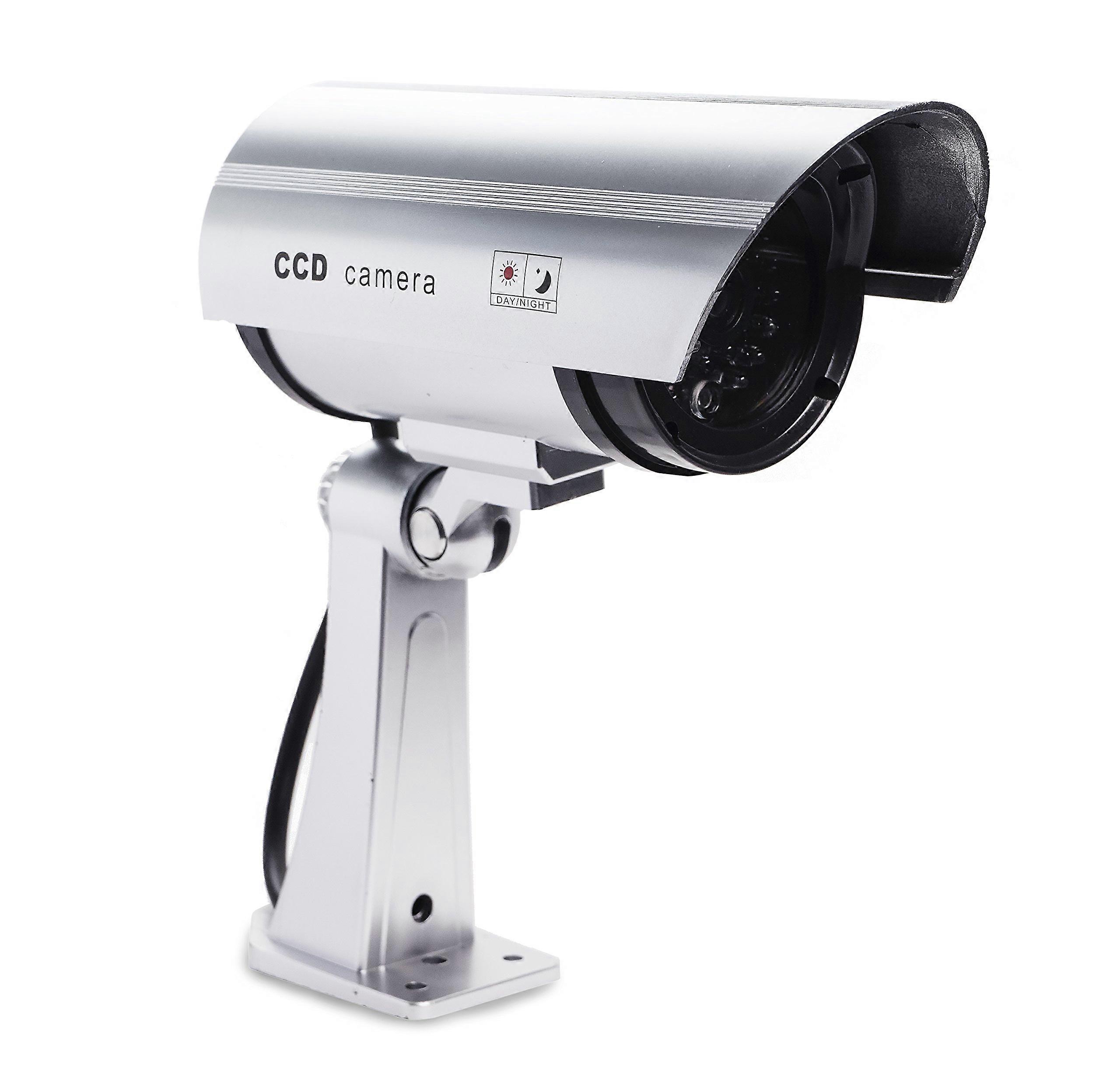 Dummy Security Camera with Realistic CCD Look for Indoor Outdoor Wall Mount Theft Deterrent
