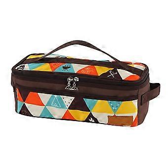 Camping Utensils Organizer Waterproof Oxford Fabric BBQ Tool Storage Bag for Outdoor Cooking