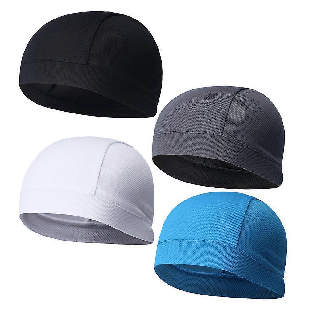 High Elasticity Quick Dry Cycling Cap Lining for Sports 4Pcs Set