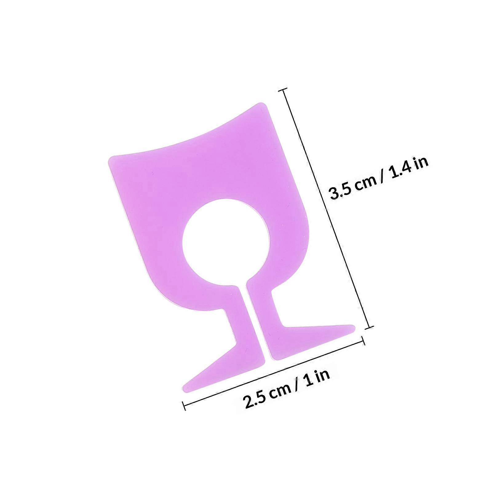 Glass Charms Silicone Wine Cup Shape for Use 16Pcs Wine Identification