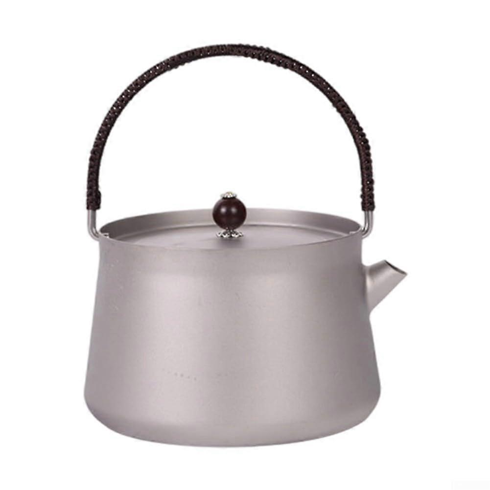 Camping Kettle 800ml UltraLight RustResistant Titanium for Hiking Backpacking Coffee Brewing