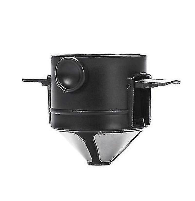 Coffee Filter Travel Portable Foldable Double Layer Filter (black)