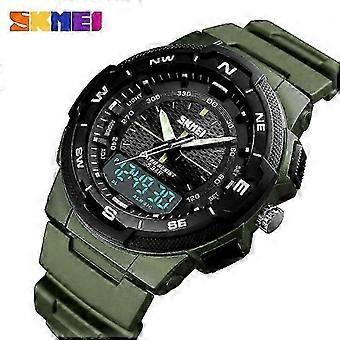 Skmei Heren Militair Horloge Waterdicht Polshorloge LED Quartz Horloge Sport Horloge Heren relogio masculino 1454 Sport Shock Horloge Heren | Fruugo UK