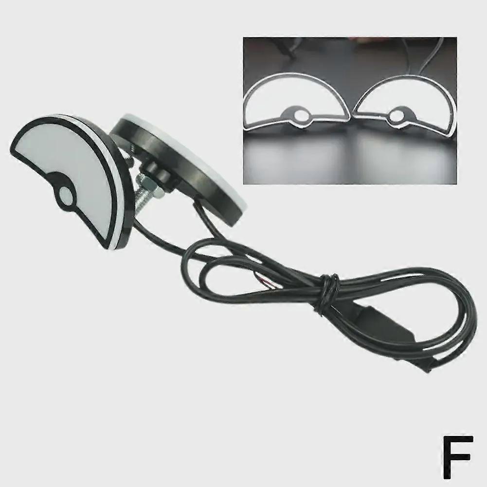 Nice universal motorcycle LED Devil Eyes dynamic headlight mini projector lens lamp motorcycle style