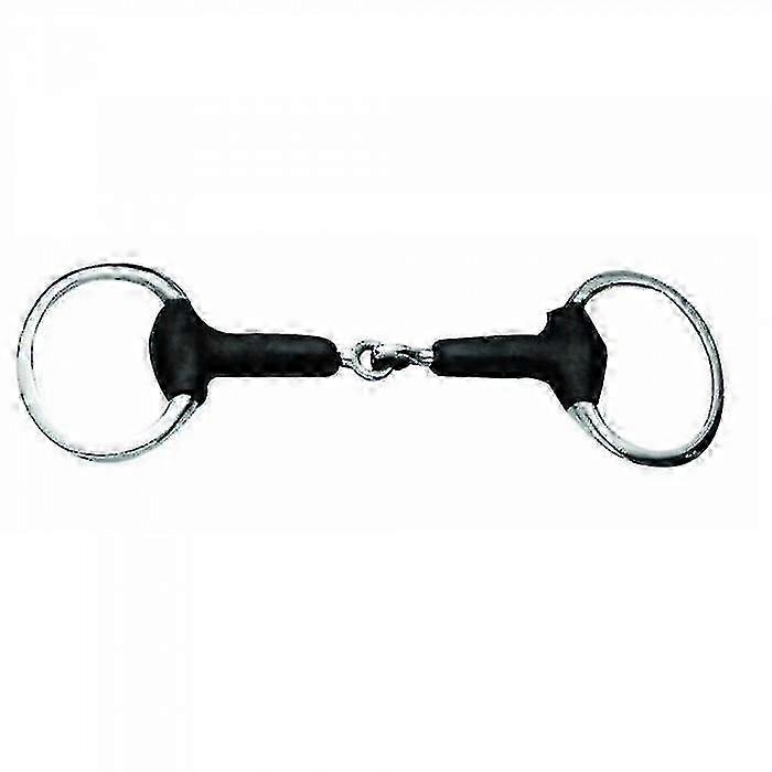 Eggbutt Snaffle Bit with Soft Rubber Joints